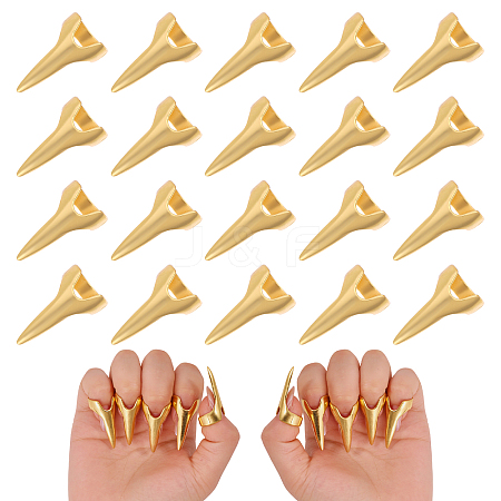 20Pcs Alloy Women Finger Nail Rings RJEW-GL0001-02-1