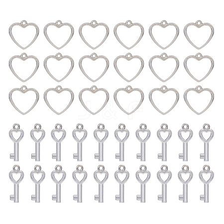 300Pcs 2 Style CCB Plastic Charms CCB-DC0001-03-1