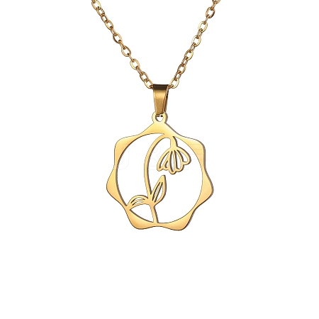 304 Stainless Steel Pendant Necklace PW-WG26640-11-1