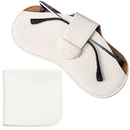 1Pc PU Leather Glasses Case AJEW-CN0004-50C-1