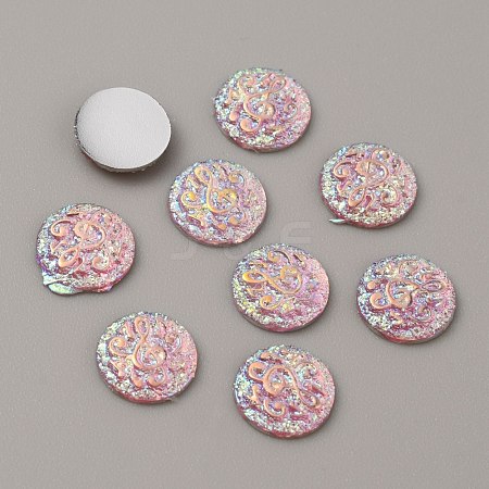 Resin Cabochons CRES-WH0001-49A-1