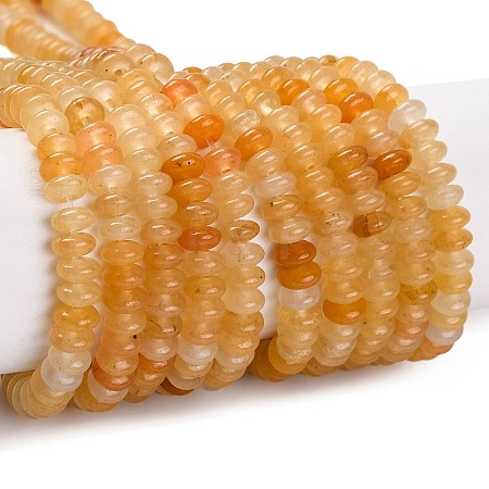 Natural Golden Silk Jade Beads Strands G-NH0009-01A-1