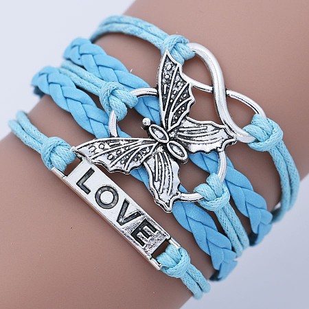 Imitation Leather Multi-strand Bracelets WG22DAF-06-1