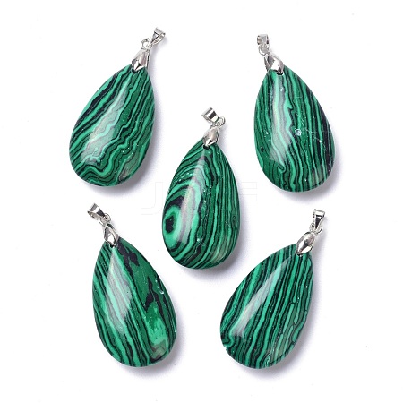 Synthetic Malachite Pendants G-D084-01P-A02-1