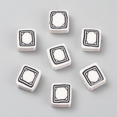 Handmade Polymer Clay Beads CLAY-WH0005-06E-1