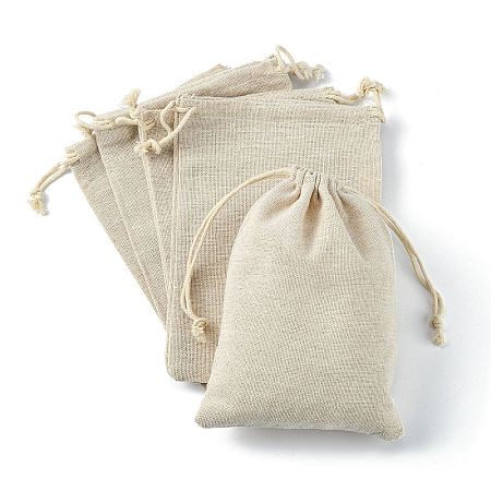 Cotton Packing Pouches Drawstring Bags X-ABAG-R011-13x18-1