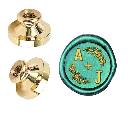 Wax Seal Brass Stamp Head AJEW-WH0209-500-1