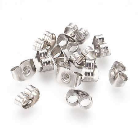316 Surgical Stainless Steel Ear Nuts STAS-Q037-1-A-1