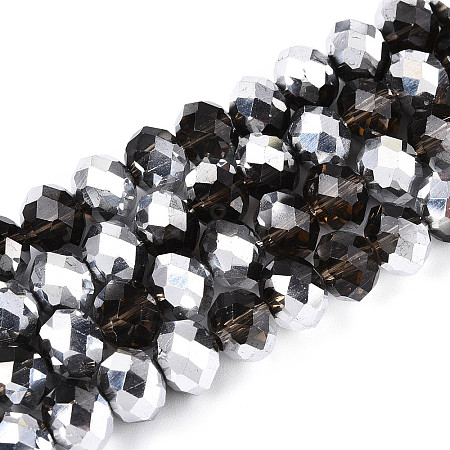 Electroplate Glass Beads Strands LS-GR8MMY-01S-1