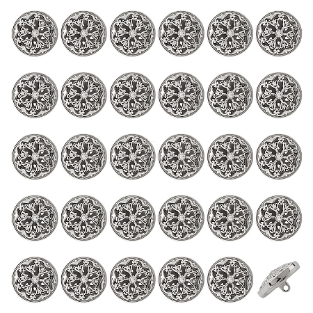 Alloy Shank Buttons FIND-WH0199-427P-1