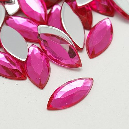 Imitation Taiwan Acrylic Rhinestone Cabochons GACR-A021-9x20mm-02-1