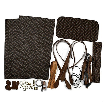 DIY Imitation Leather Sew on Women's Tote Bag Making Kit DIY-WH0399-47A-1
