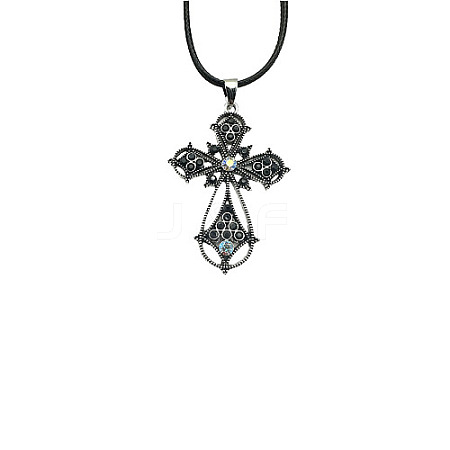 Cross Zinc Alloy Pendant Necklace VJ0126-07-1