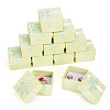 Square Paper Jewelry Ring Gift Boxes with Bowknot CON-TAC0010-80B-1