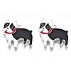 Rack Plating Alloy Enamel Pendants PALLOY-T075-161-1