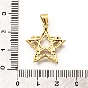 Rack Plating Brass Micro Pave Cubic Zirconia Pendants KK-L226-015G-3