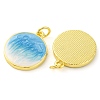 Brass Enamel Pendants KK-S401-07G-2