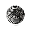 Engraved 304 Stainless Steel Beads STAS-H263-17AS-13-1