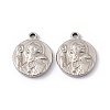 Non-Tarnish 201 Stainless Steel Pendants STAS-C057-23P-2