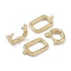Brass Fold Over Clasps KK-G497-29G-2