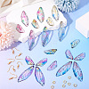 DIY Epoxy Resin Wing Pendants Dangle Earring Making Kits DIY-TA0012-37-6