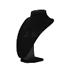 MDF Covered with Velveteen Bust Shaped Necklace Display Stands ODIS-S015-01B-2