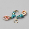 Alloy Shell Shape Leverback Earrings EJEW-WH0004-194E-2
