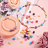 Fashewelry 200Pcs 8 Colors Handmade Polymer Clay Beads CLAY-FW0001-03-18