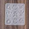 Christmas Pendants DIY Silicone Mold DIY-K073-19D-2