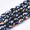 Electroplate Glass Beads Strands LS-EGLA-T013-05A-1