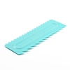 Plastic Baking Edge Dough Scraper and Cutter Pastry Spatulas AJEW-P077-05-3