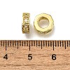 Brass Micro Pave Clear Cubic Zirconia European Beads LS-ZIRC-I070-091G-2