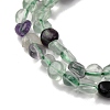 Natural Colorful Fluorite Beads Strands G-I389-A21-4