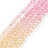 Transparent Glass Beads Strands X-GLAA-E036-07B-2