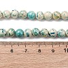 Natural Dyed Marble Beads Strands G-P593-6mm-04-5