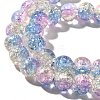 Crackle Glass Beads Strands X1-CCG-C002-8mm-09-3