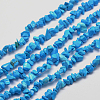 Synthetic Turquoise Chip Bead Strands G-M205-54-1