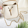 6Pcs 3 Style 304 Stainless Steel Cable Chain Purse Chains AJEW-TA00049-6