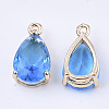 Transparent Glass Charms X-GLAA-T007-11B-2