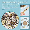 80Pcs 4 Colors Zinc Alloy Smooth Buckles FIND-GO0002-40-3