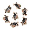 Alloy Enamel Pendants ENAM-D023-05KCG-1