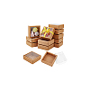 Square Paper Biscuit Boxes with Clear PVC Window LS-CON-WH0098-16A-03-7