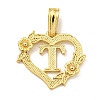 Heart Brass Pendants KK-I714-04G-T-1