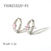 Elegant Stainless Steel Hoop Earrings QA3505-7-1