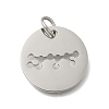 Anti-Tarnish 304 Stainless Steel Pendants STAS-M074-02J-P-1