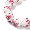 Handmade Lampwork Beads Strands LAMP-Q036-08F-3