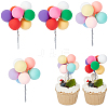 6Pcs 2 Colors Foam Cake Insert Card Decoration AJEW-SC0002-74-1