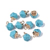 Dyed Synthetic Turquoise Pendants G-N359-18G-21-1