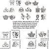 Tibetan Style Alloy European Beads TIBEB-FH0001-19AS-LF-2