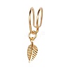 1 Pcs Alloy Leaf Cuff Earrings for Women WGFA45F-14-1